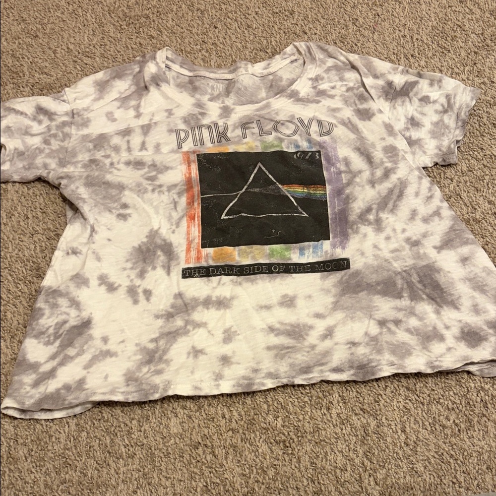 Pink Floyd Gray Tie-Dye T-Shirt